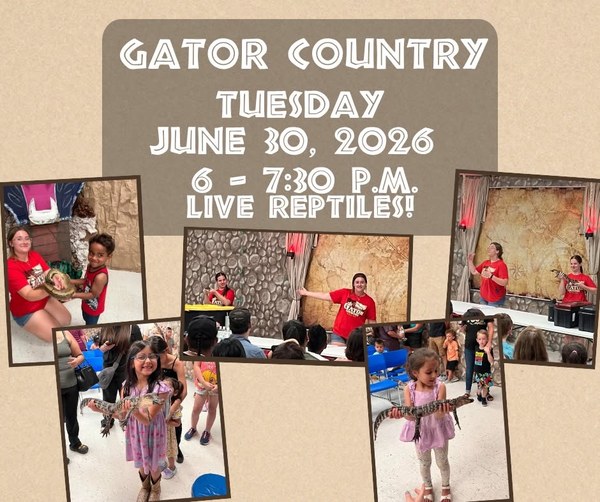 Gator country at the library